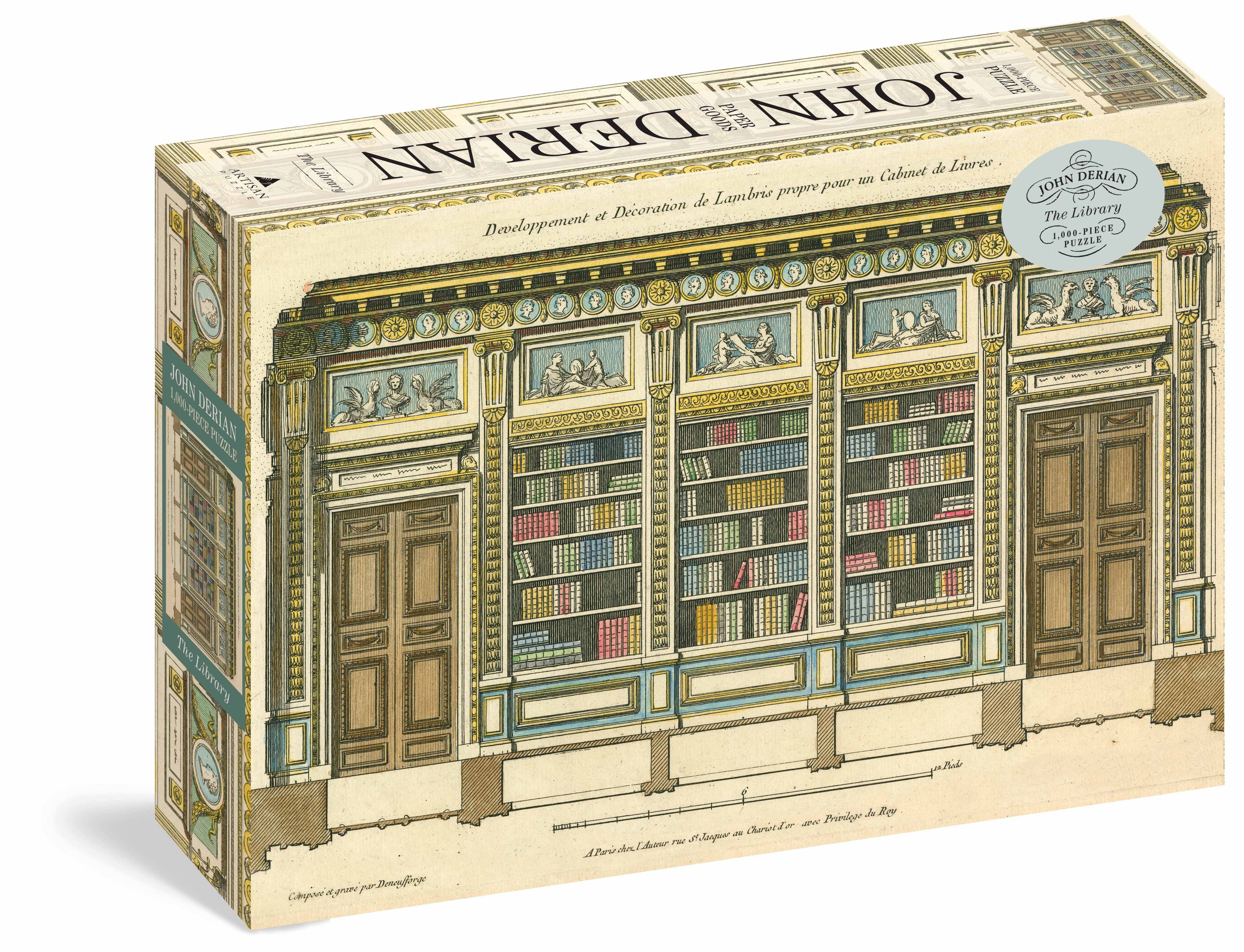 John Derian The Library 1,000-Piece Puzzle | Slow Living Bookish Gift Hachette Book Group