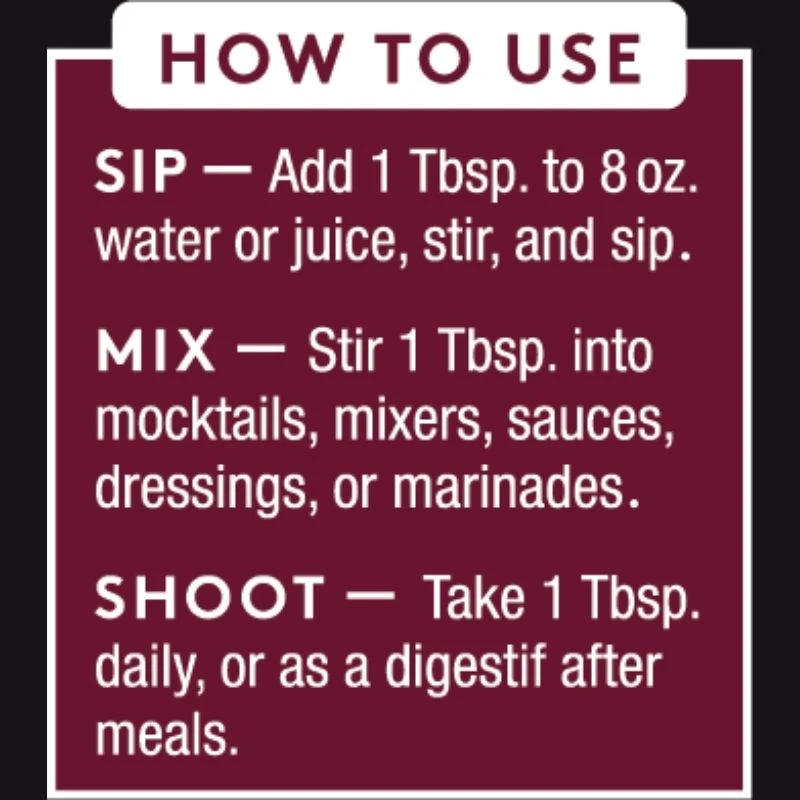 Elderberry Tonic: Raw ACV w/Mother, Immune Support