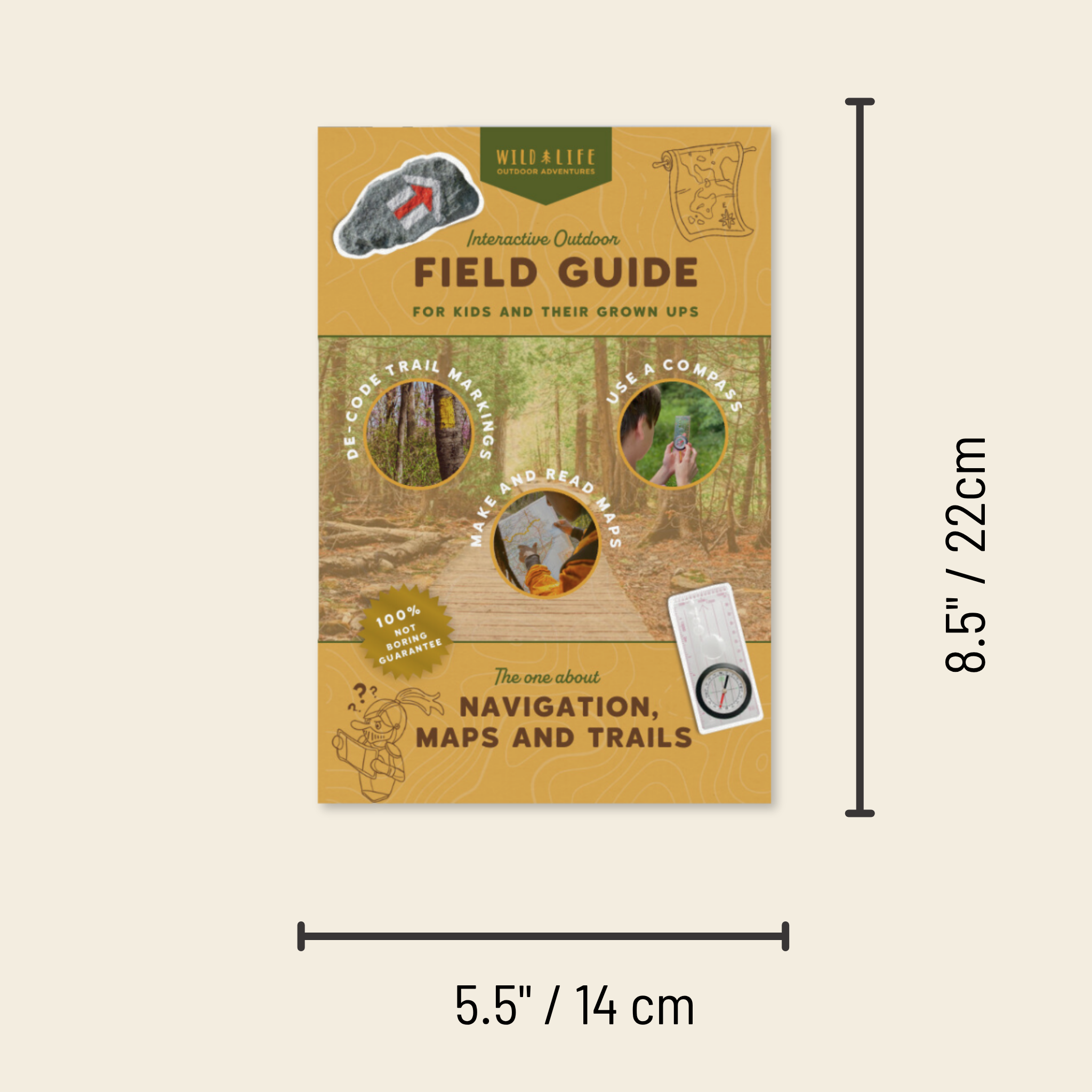 Kids Navigation Kit Compass Map Skills Adventure Set Wild Life Outdoor Adventures