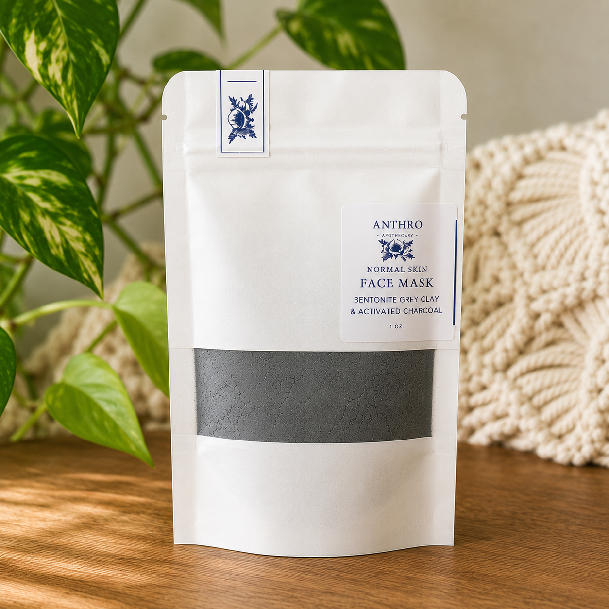 Powdered Clay Face Mask – 4 Botanical Blends | ~12 Treatments | Anthro Apothecary