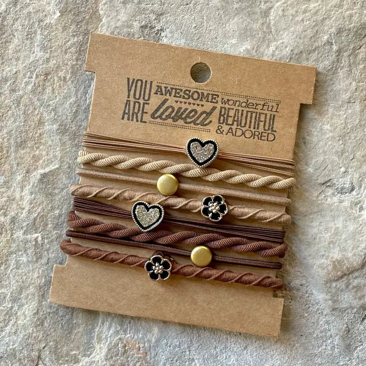Upcycled Boho Hairties Charm Camel Anthro Apothecary