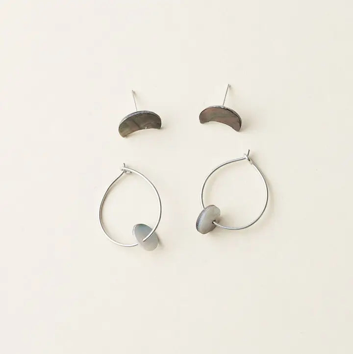 Matr Boomie Earrings Mother of Pearl Anthro Apothecary