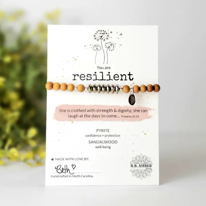 RB Amber Sandalwood Jewelry You are Resilient Anthro Apothecary