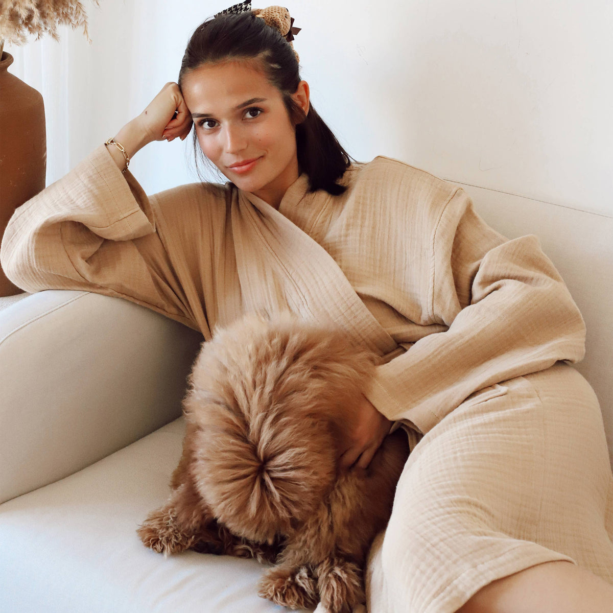 Turkish Cotton Spa Robe VivaMaison