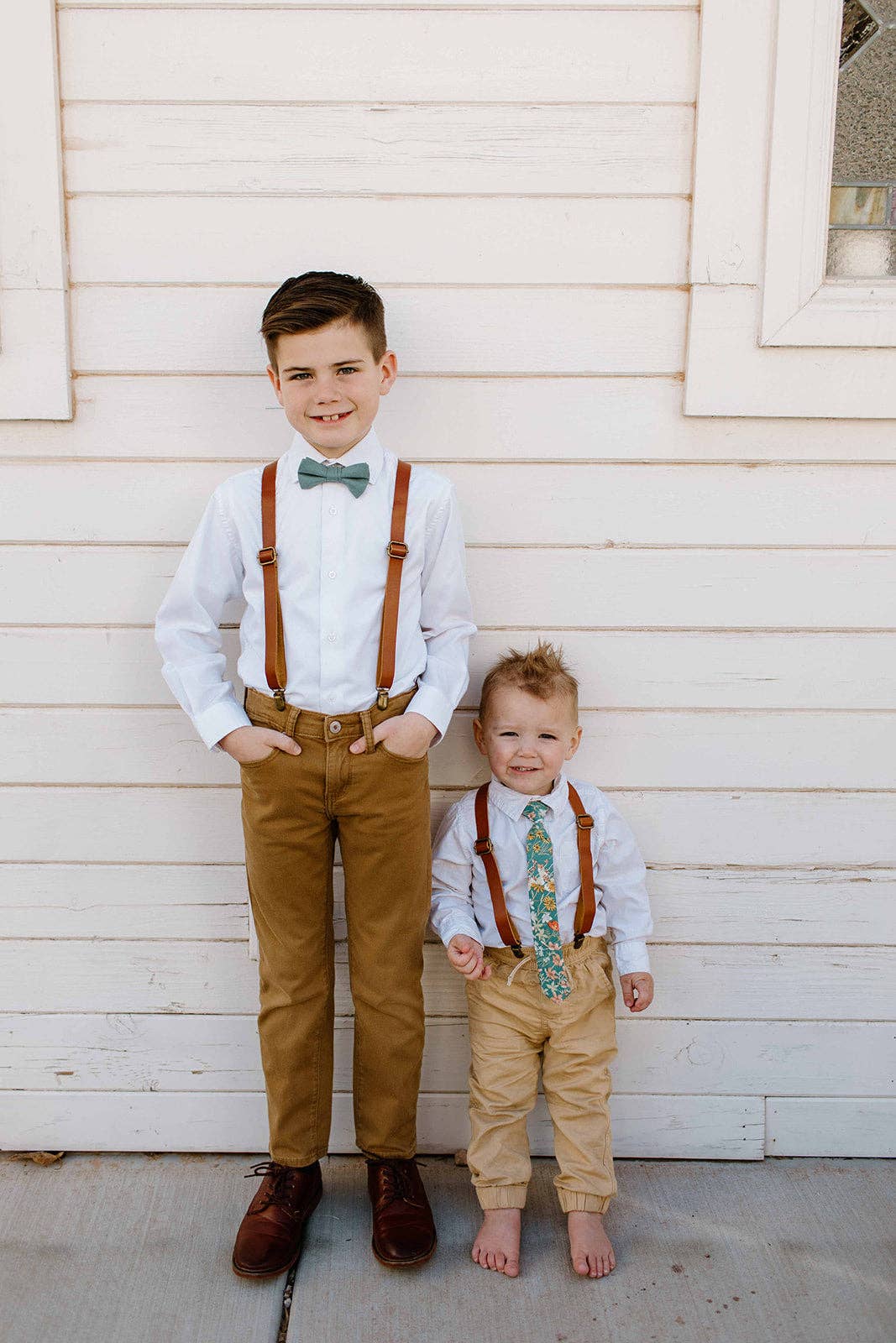 Genuine Leather Suspenders | Teens & Adults | Handmade in USA | Boon Boon Ties