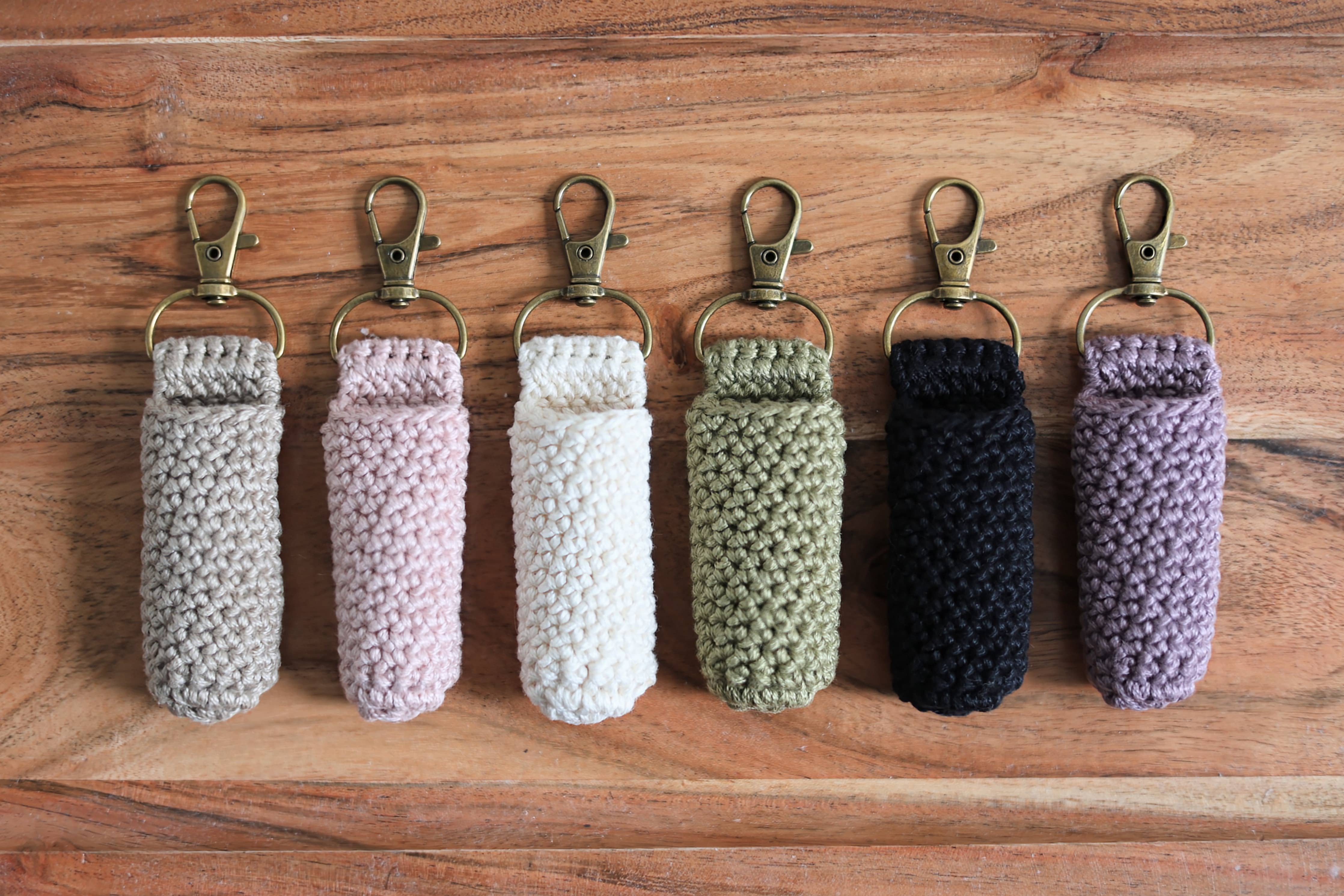 Crochet Lip Balm Holder | Extended Size for EOS & Large Balms | Handmade Gracy & Henry: Handmade