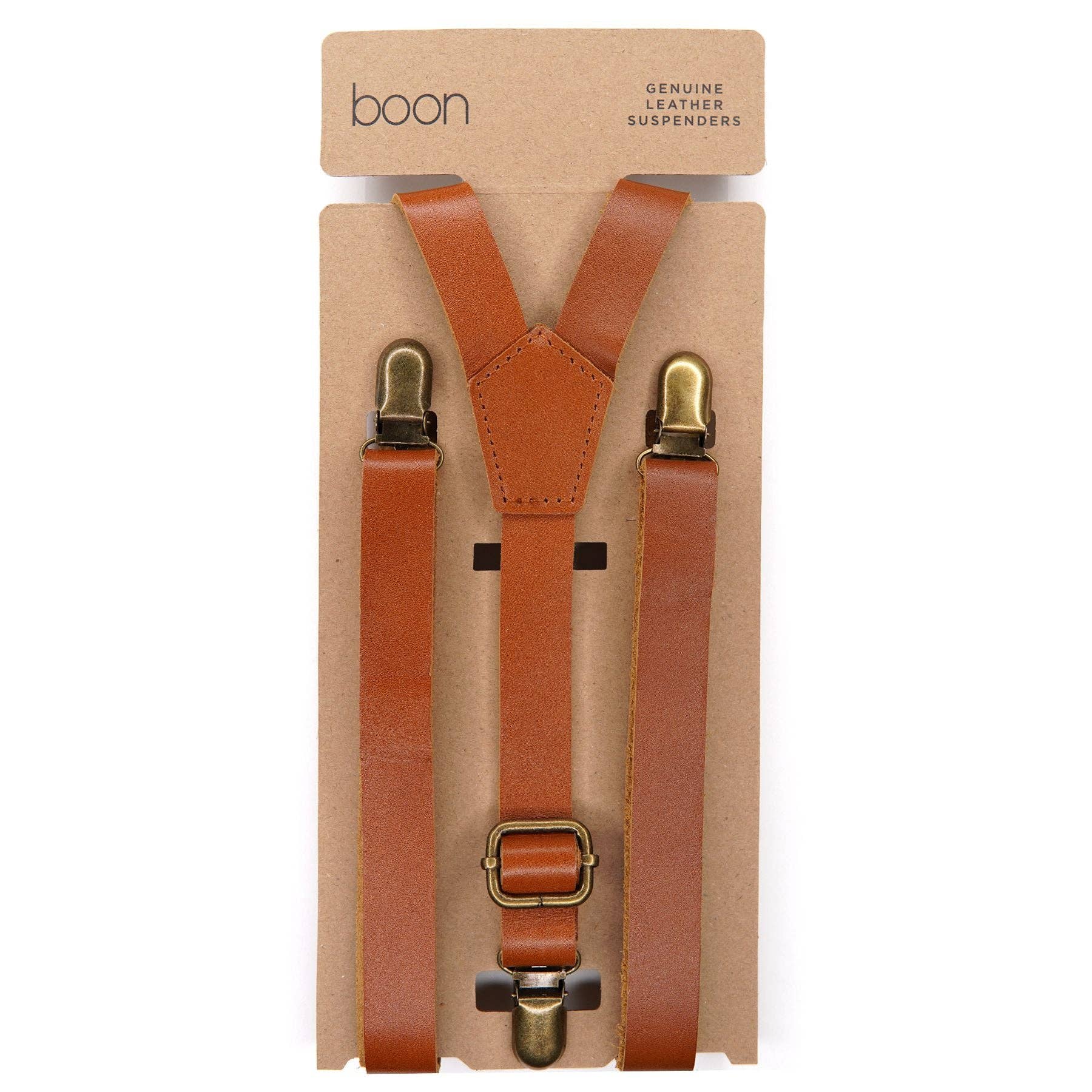 Genuine Leather Suspenders | Teens & Adults | Handmade in USA | Boon Boon Ties