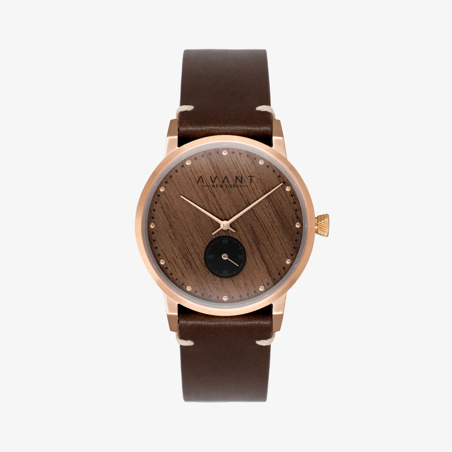 Avant Wood Watches- Men's New York Rose Gold Men's Watch Anthro Apothecary