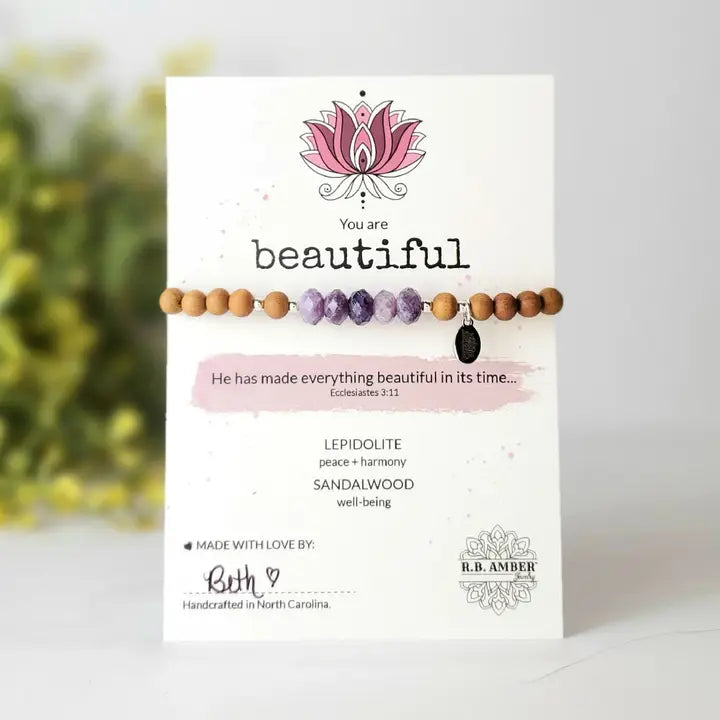 RB Amber Sandalwood Jewelry You are Beautiful Anthro Apothecary