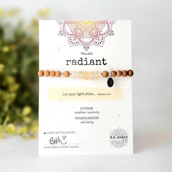RB Amber Sandalwood Jewelry You are Radiant Anthro Apothecary