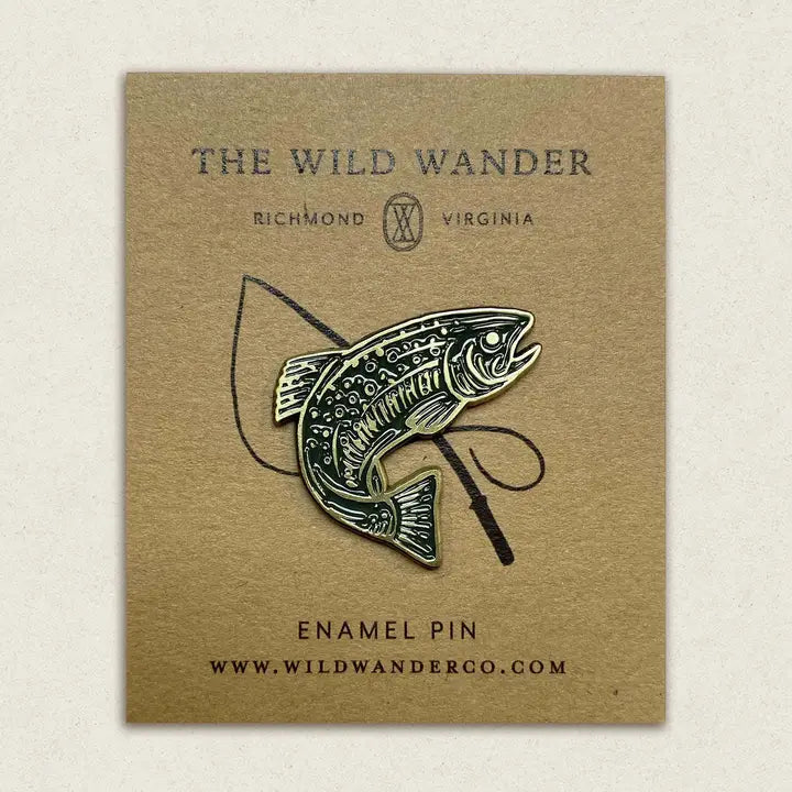 Wild Wander Enamel Pin Bass Anthro Apothecary