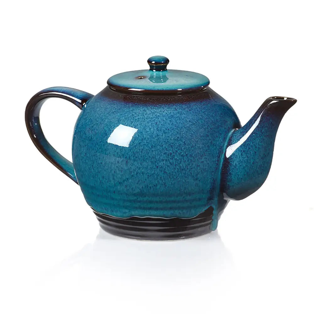 Blue Ceramic Tea pot Anthro Apothecary