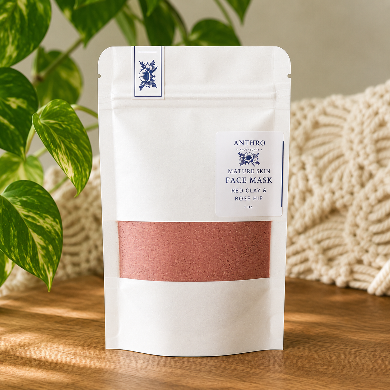 Powdered Clay Face Mask – 4 Botanical Blends | ~12 Treatments | Anthro Apothecary