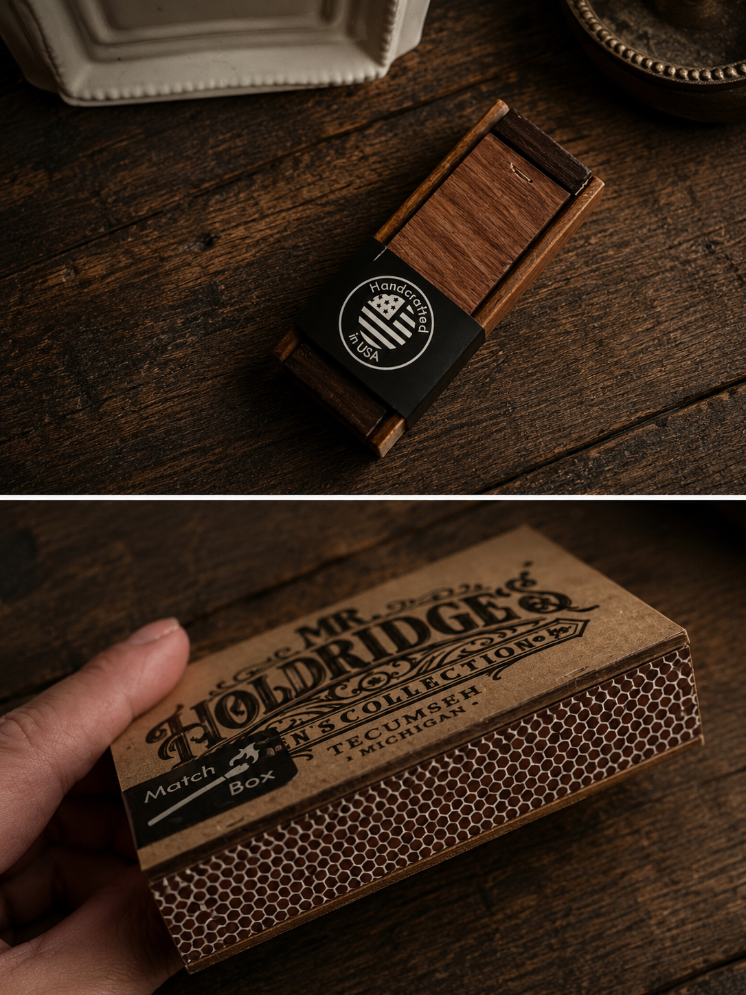 Wooden Keepsake Matchbox With Matches - Mr. Holdridge’s Ingeneius
