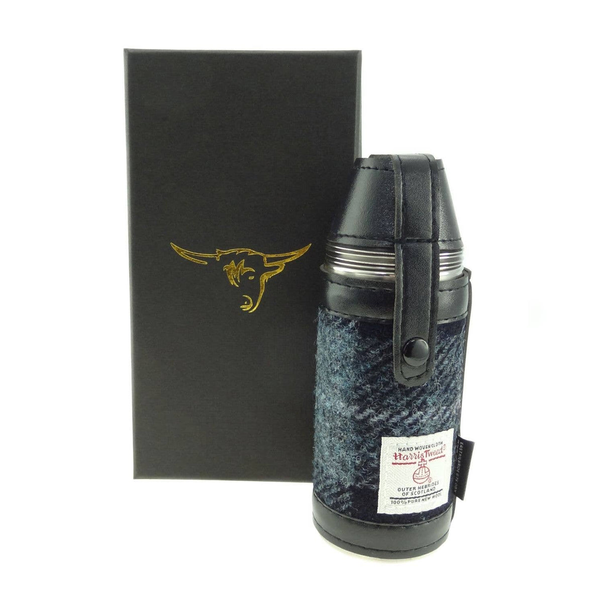 Harris Tweed 8oz Hunting Flask | Authentic Scottish Gift Dublin Gift Company