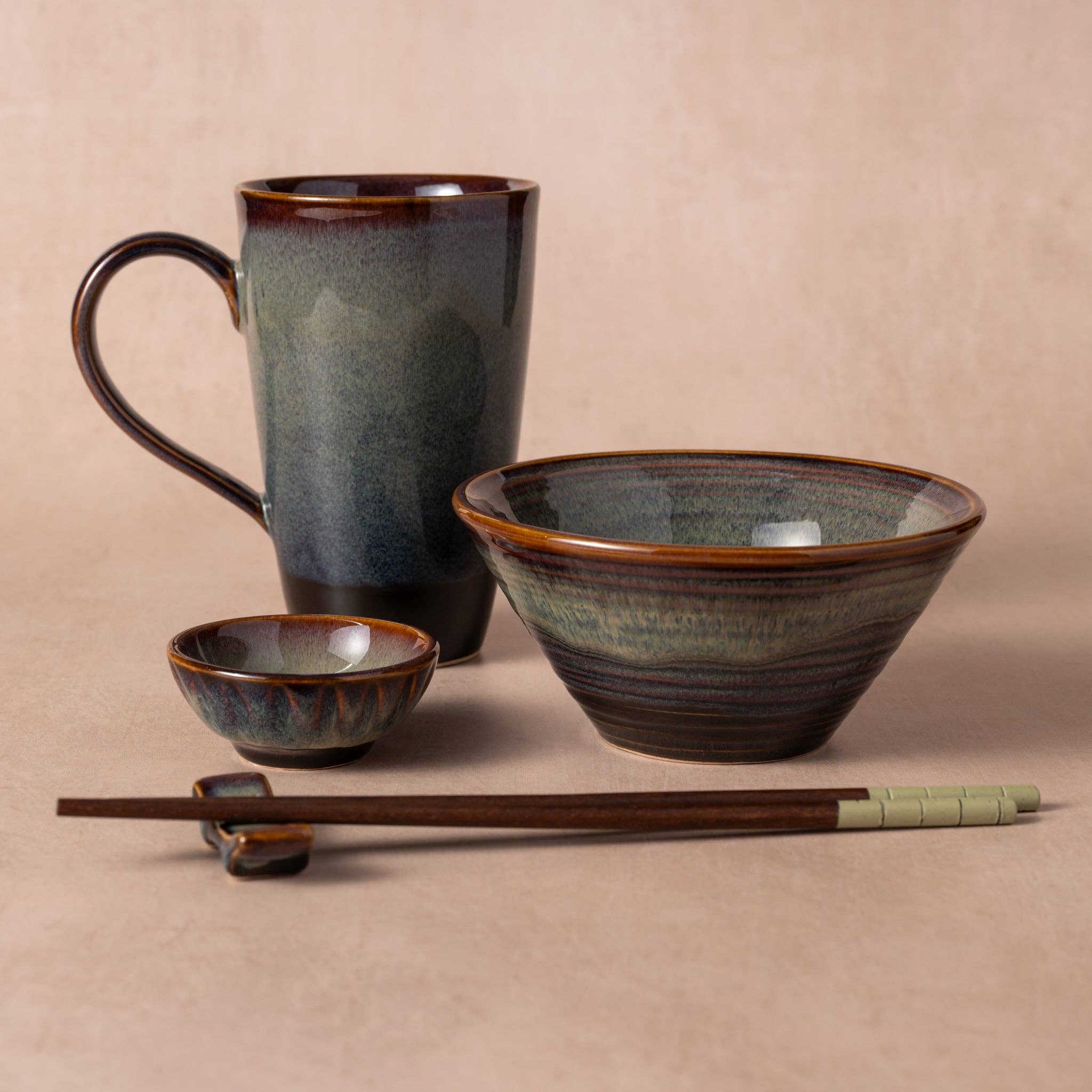 Mekong Tall Drip Glaze Mug Ten Thousand Villages