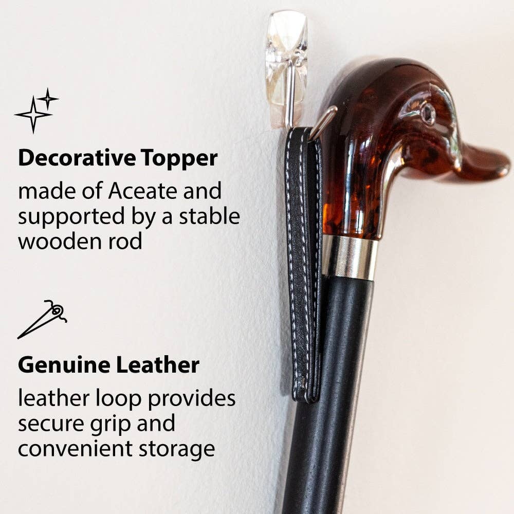 FootFitter Medium 22" Shoe Horn with Tortoiseshell Duck Handle FootFitter