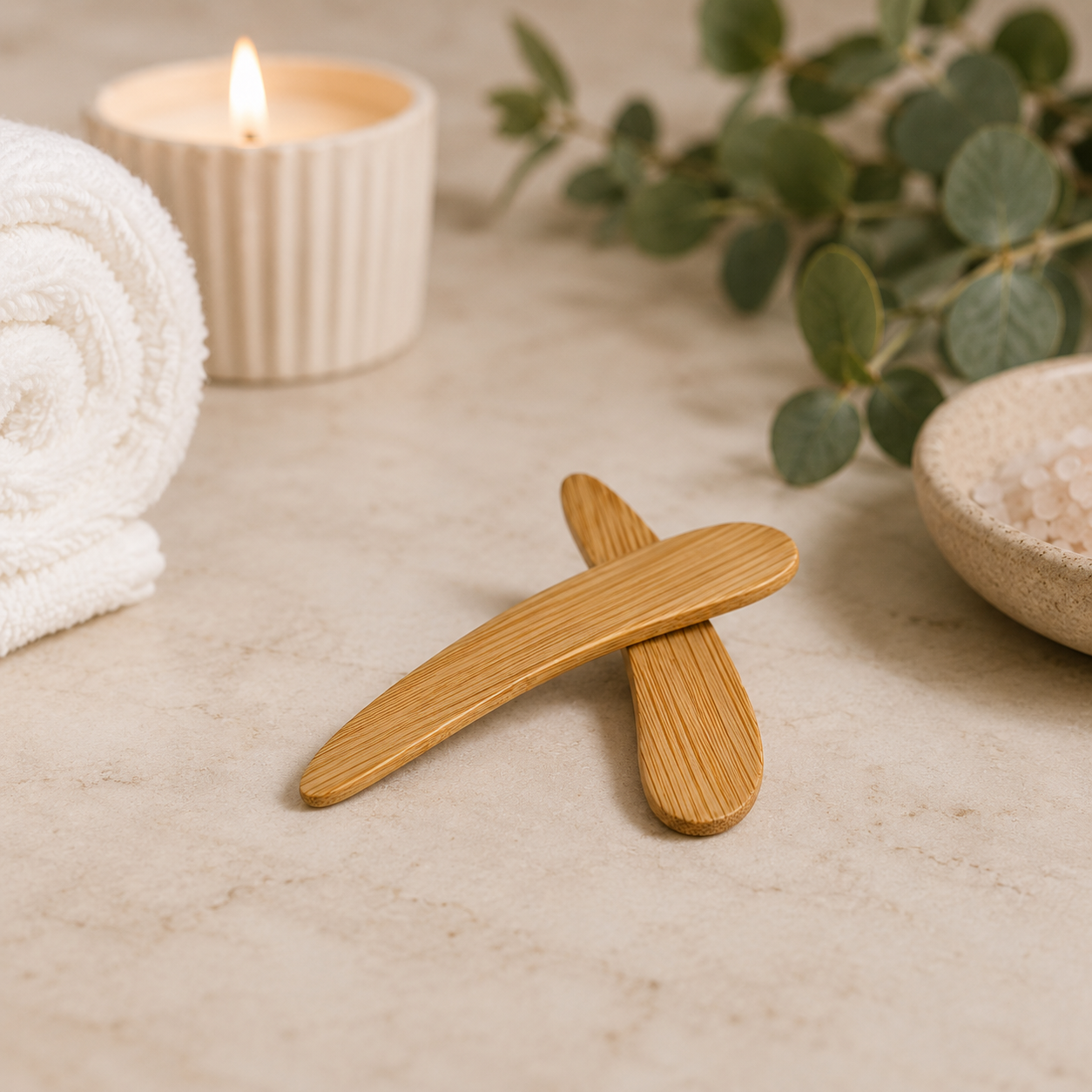 Bamboo Skincare Applicator – Hygienic, Reusable & Eco-Friendly | 2.5"