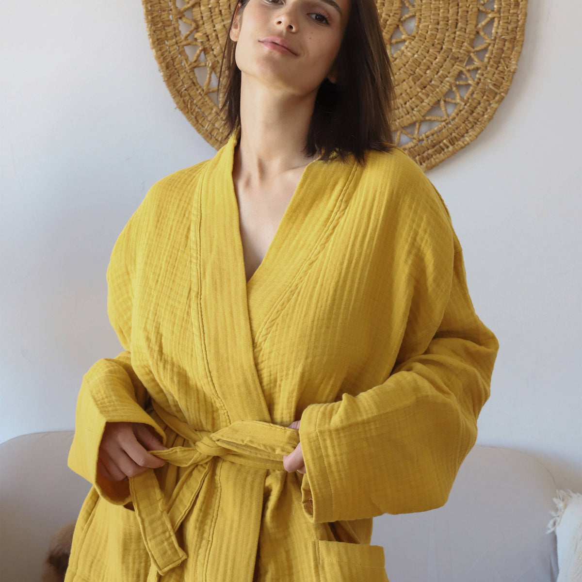 Turkish Cotton Spa Robe VivaMaison