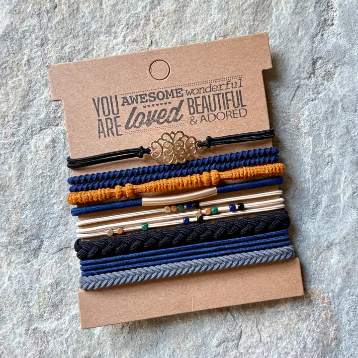 Upcycled Boho Hairties Charm Lattice Anthro Apothecary