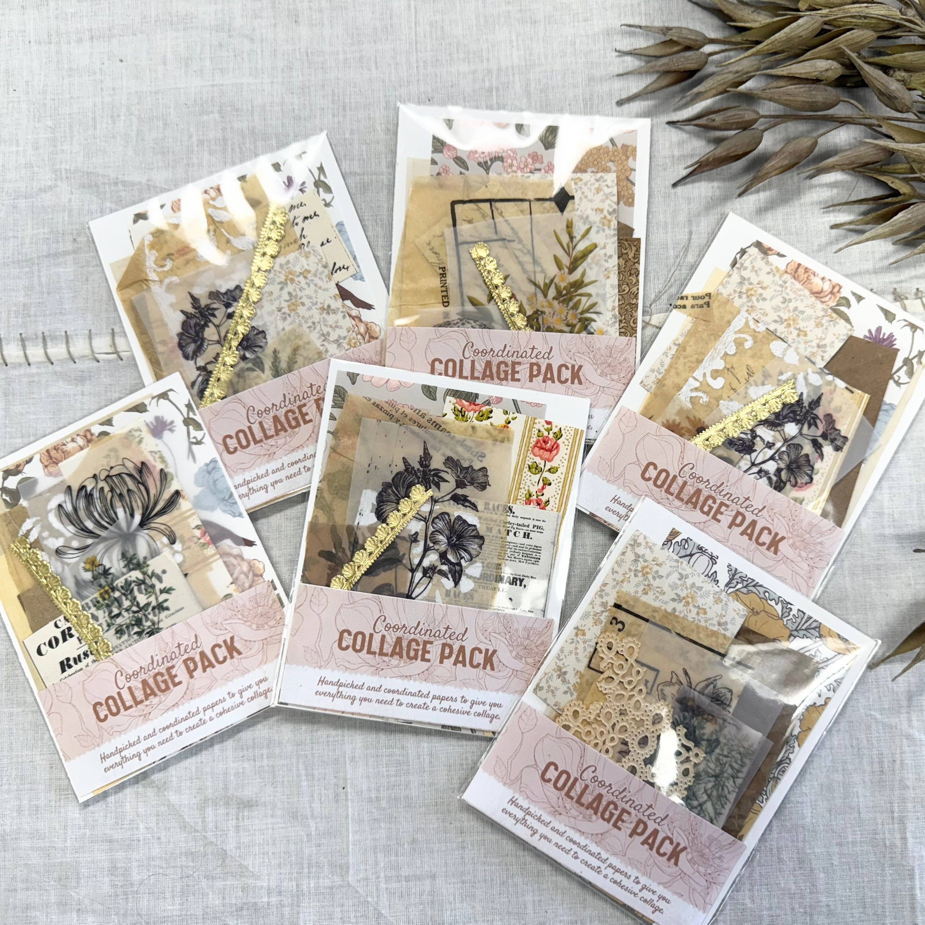 Mini Collage Pack | Vintage Ephemera | Junk Journal & Mixed Media Art Supplies A House of Books