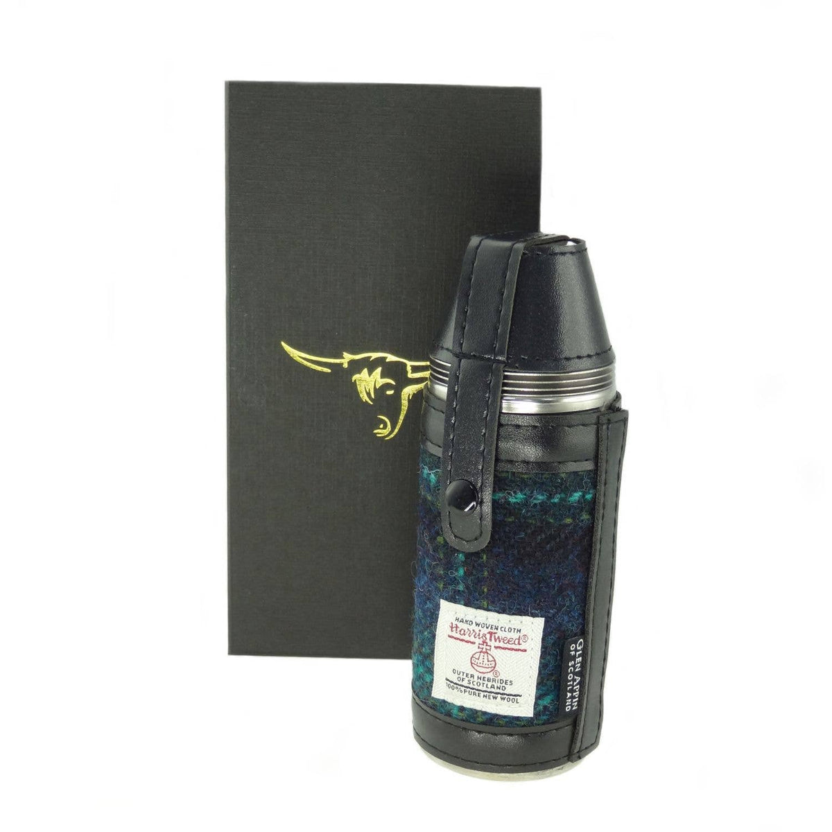 Harris Tweed 8oz Hunting Flask | Authentic Scottish Gift Dublin Gift Company
