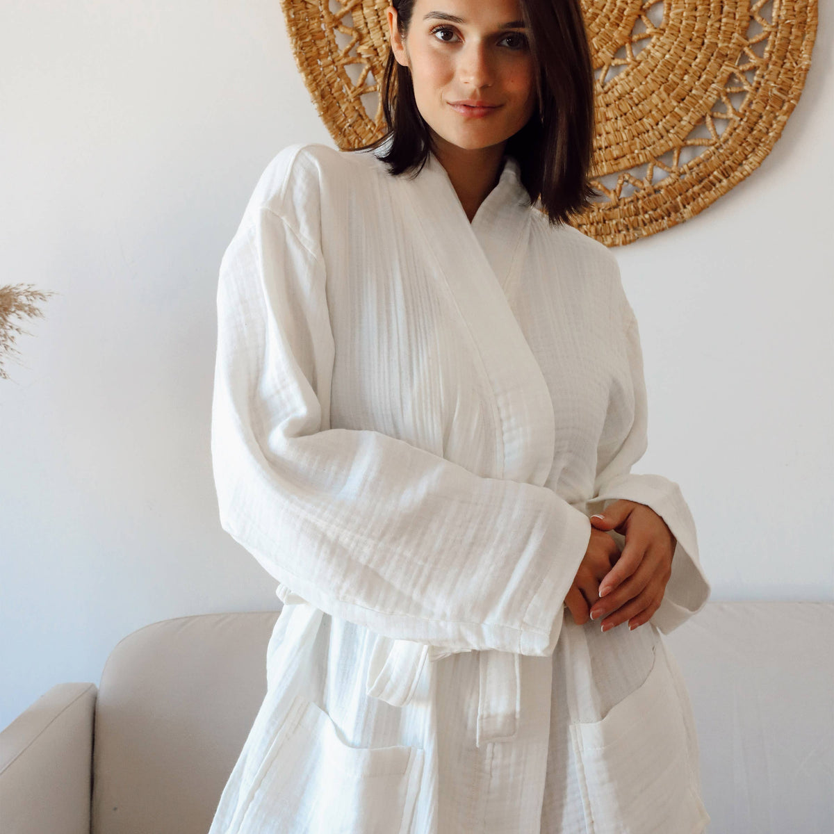 Turkish Cotton Spa Robe VivaMaison