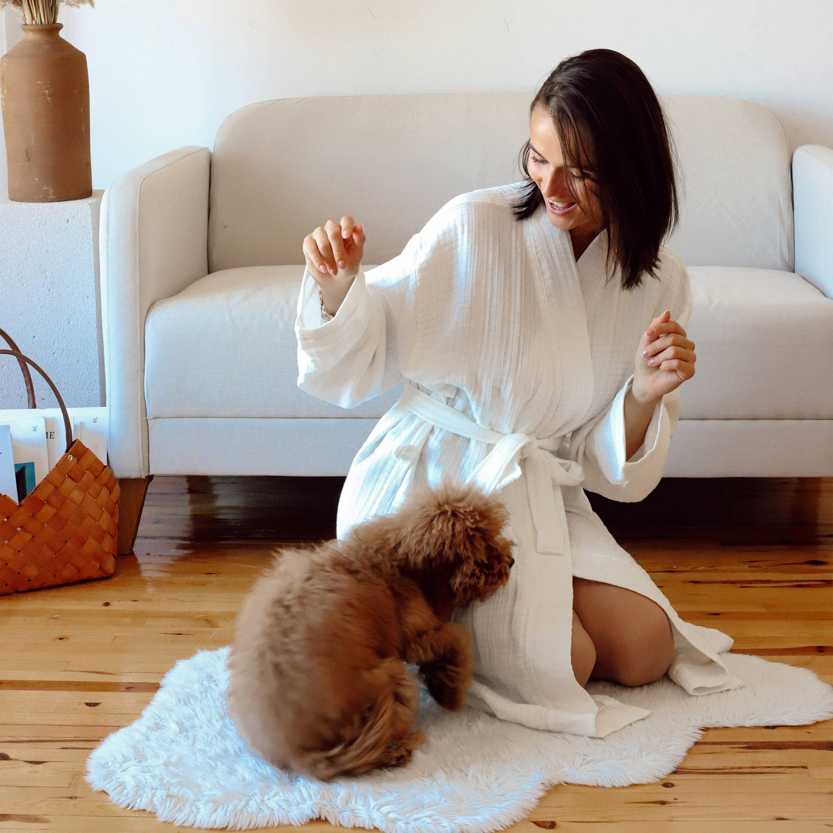 Turkish Cotton Spa Robe VivaMaison