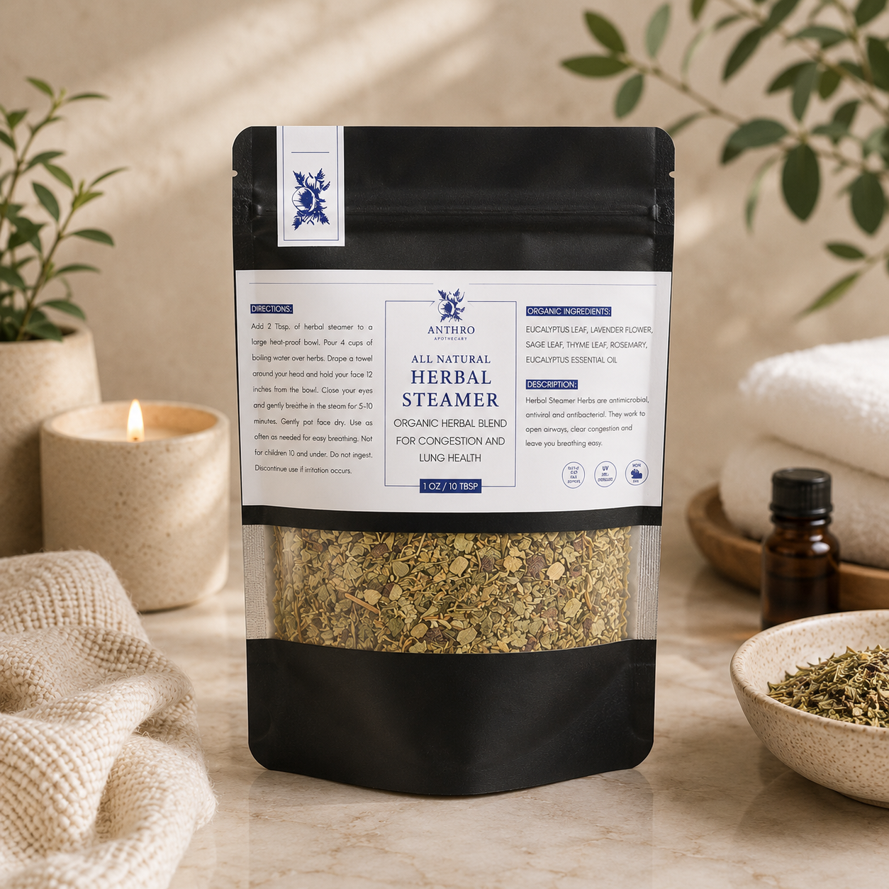 Herbal steamer