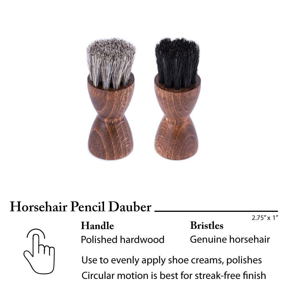 FootFitter Travel Shoe Shine Kit | Leather Shoe Care Set with Shoe Cream FootFitter
