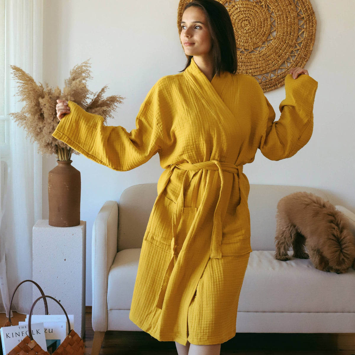 Turkish Cotton Spa Robe VivaMaison