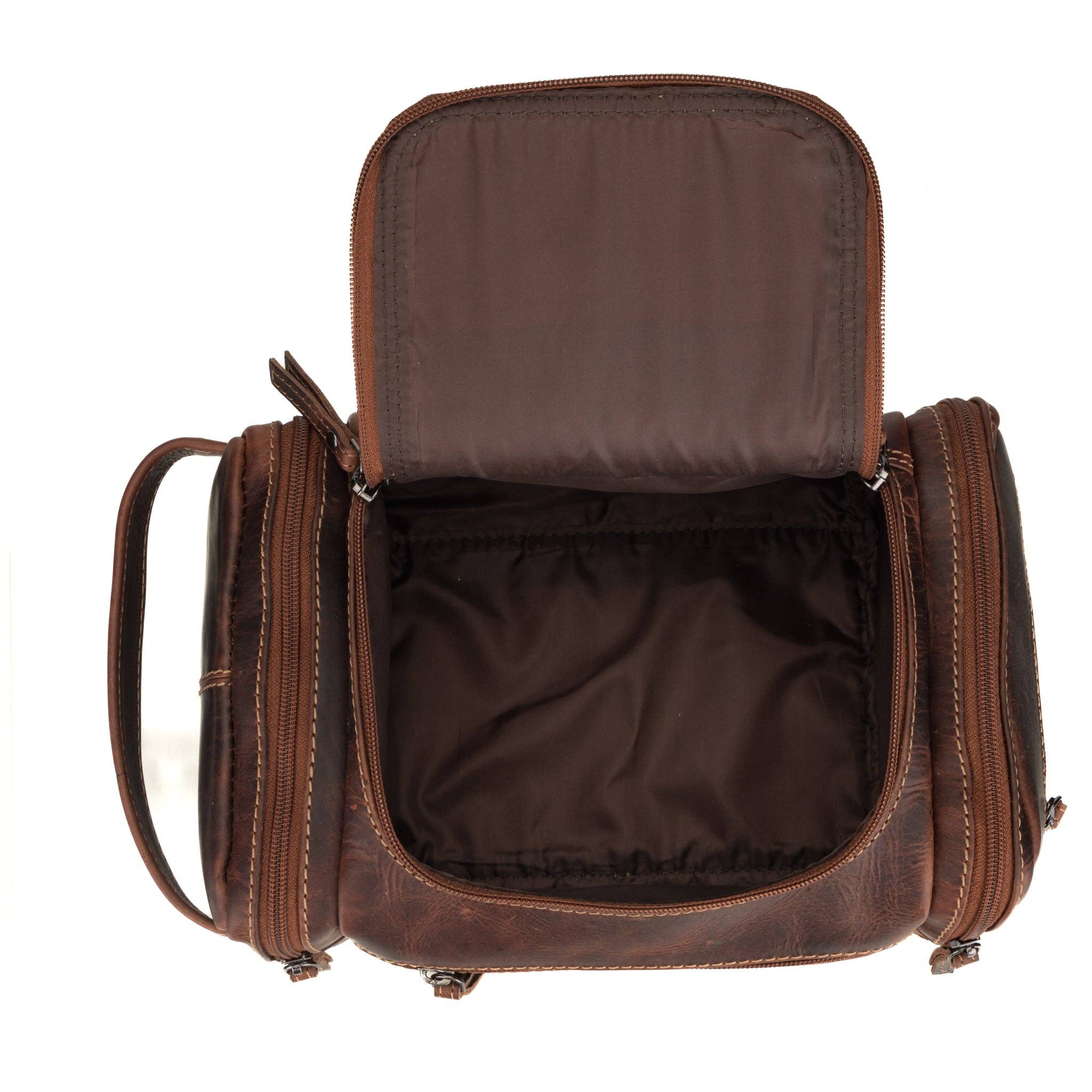 Winston Full-Grain Leather Toiletry Bag | Large Dopp Kit for Men Minori Leather