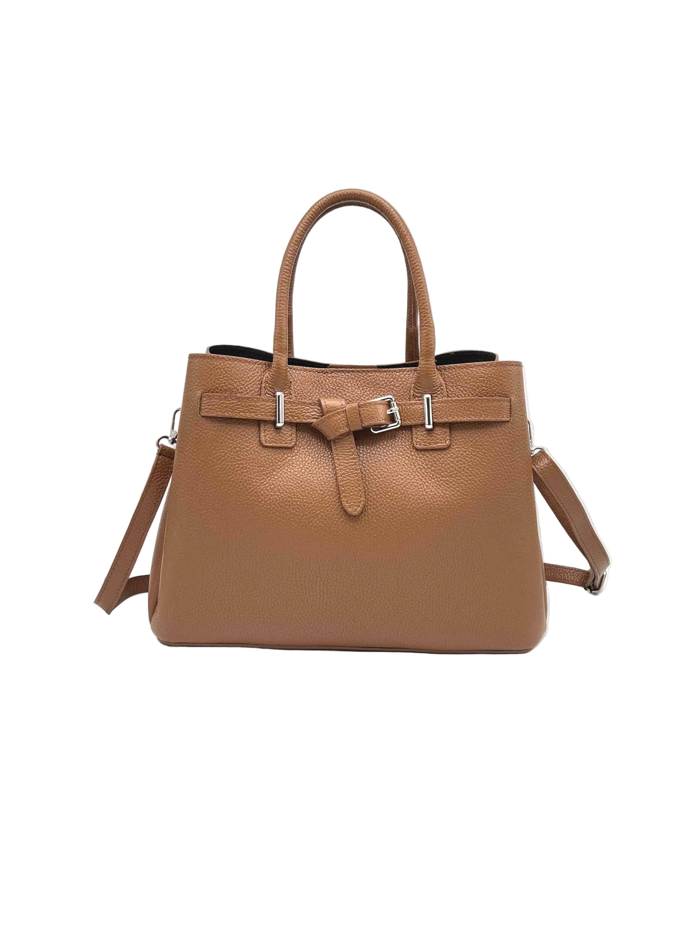 Italian Leather Handbag- Large Suie Valentini srl