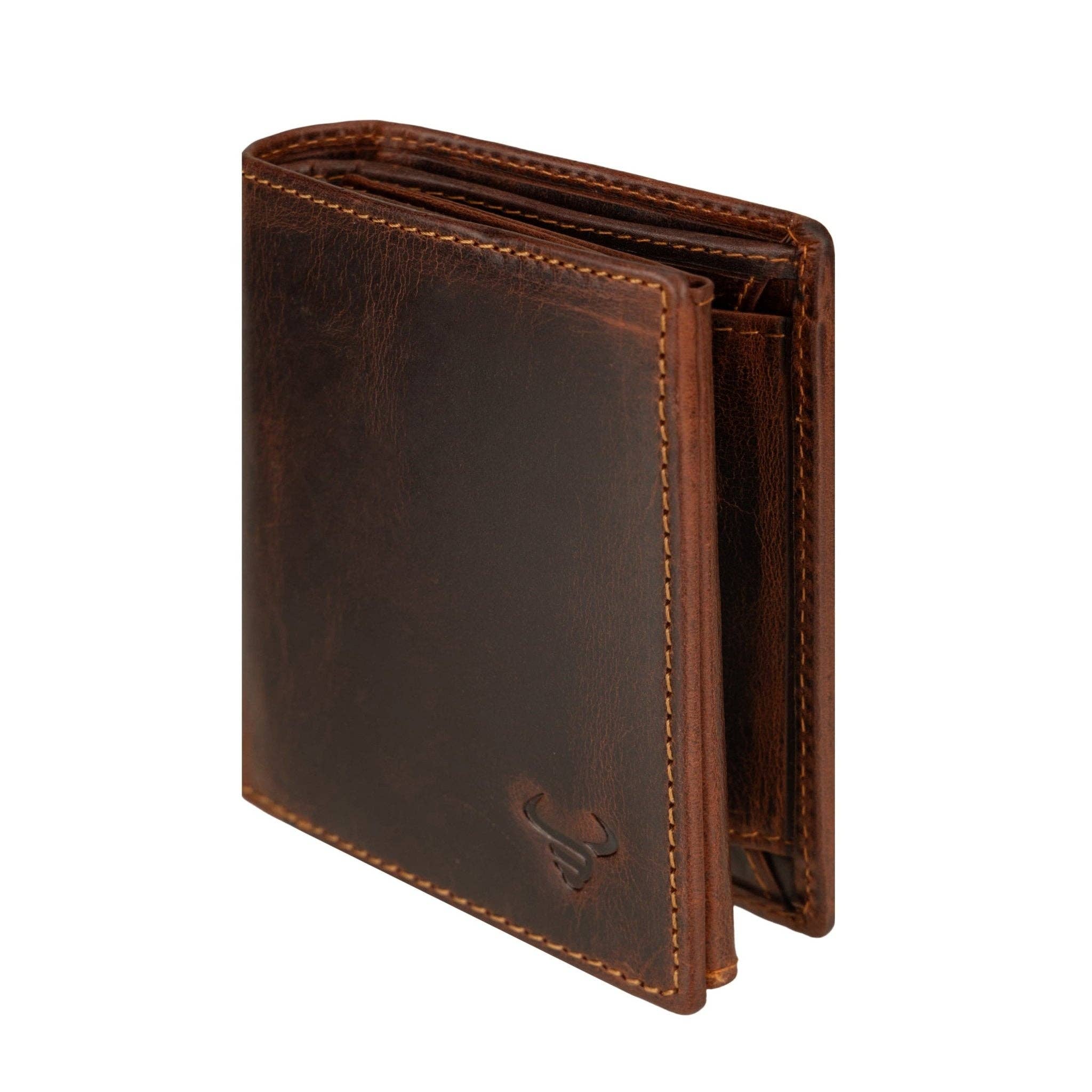 Philip Full-Grain Leather Trifold Wallet for Men | RFID Blocking Minori Leather