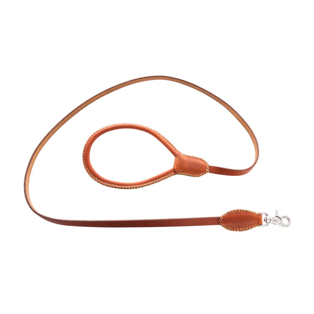 Leather Dog Leash | Heavy-Duty 60" Hunting Dog Leash | Caramel Myra Bag