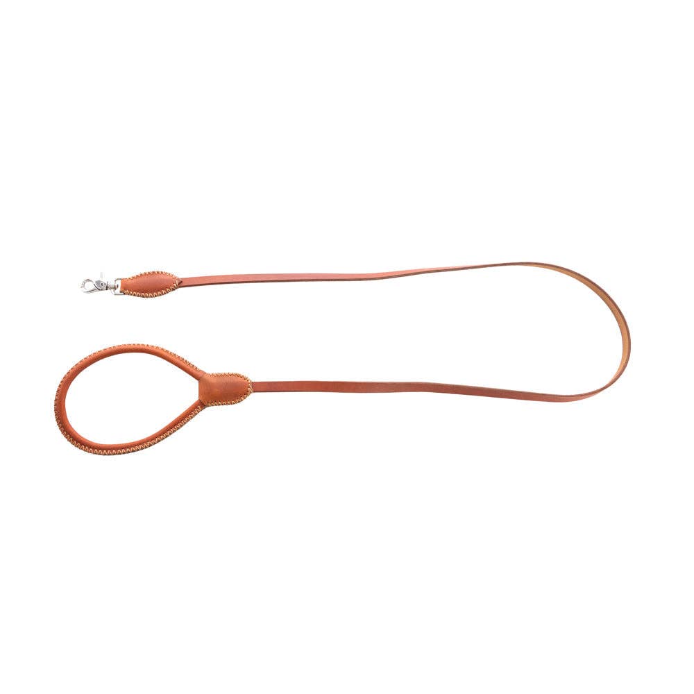 Leather Dog Leash | Heavy-Duty 60" Hunting Dog Leash | Caramel Myra Bag
