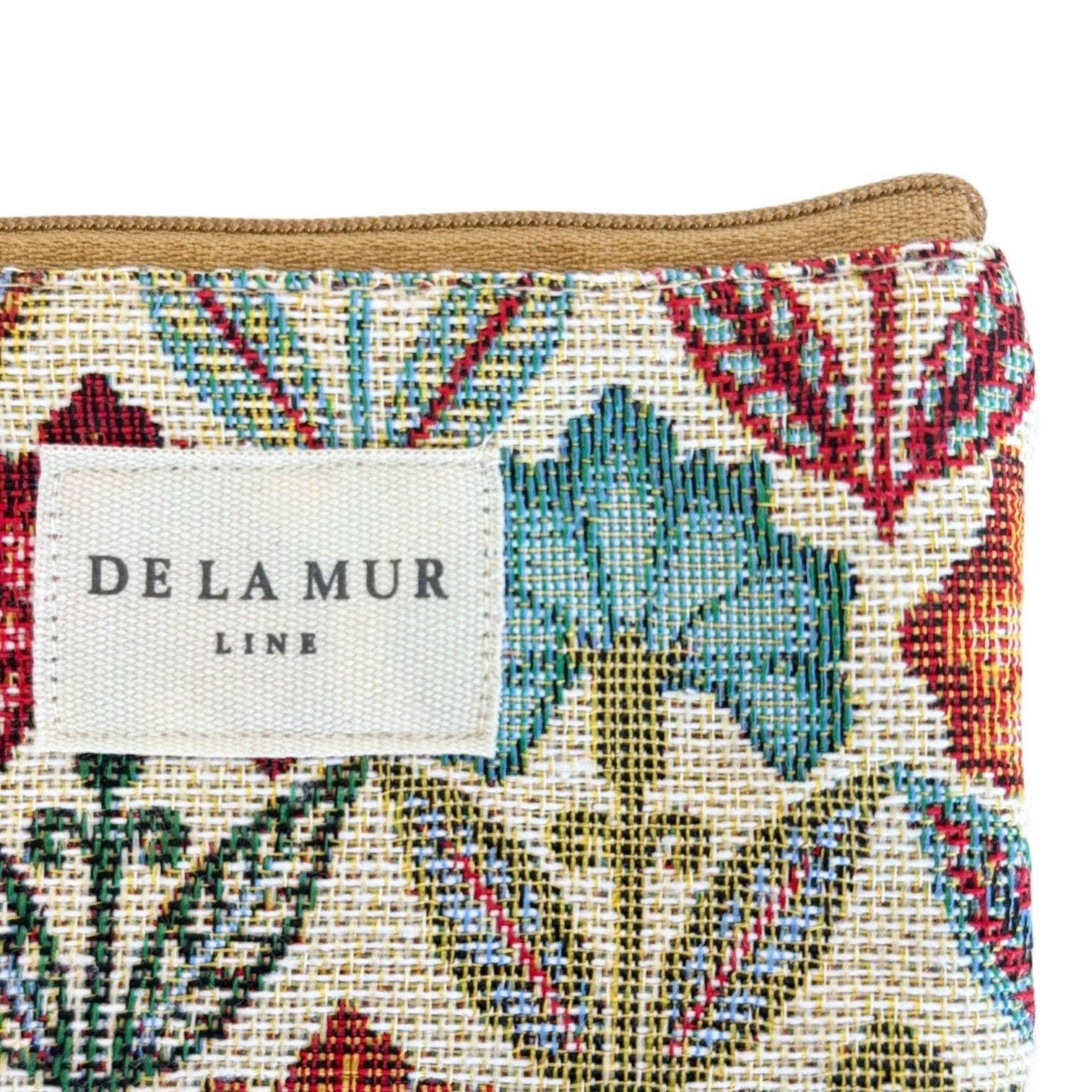 Floral Jacquard Makeup Bag & Coin Purse – Small Zip Pouch