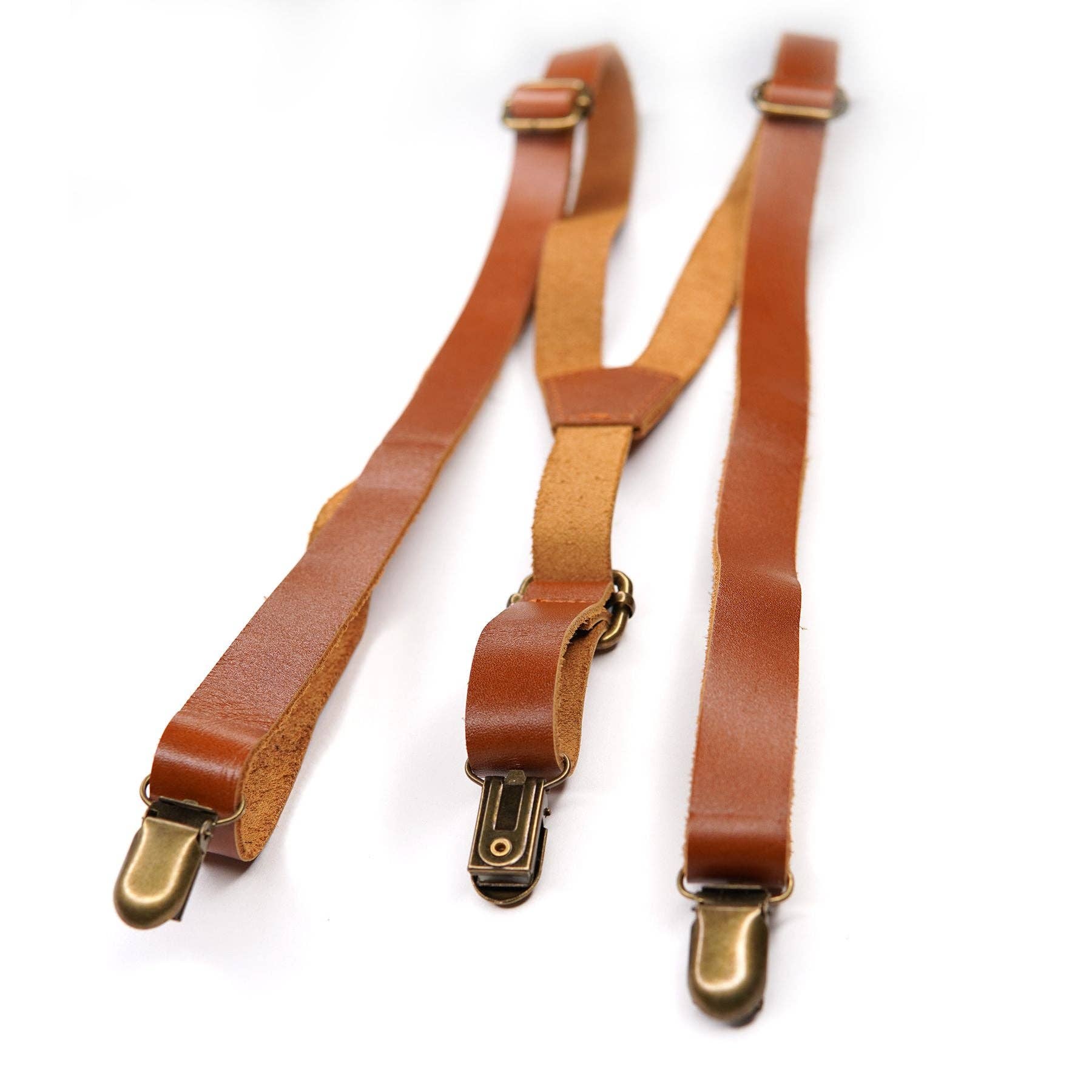 Genuine Leather Suspenders | Teens & Adults | Handmade in USA | Boon Boon Ties
