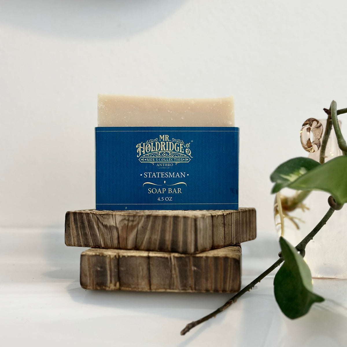 Mr. Holdridge's Natural Bar Soap for Men | 4.5 oz | Anthro Apothecary Statesman Handmade by Anthro Apothecary