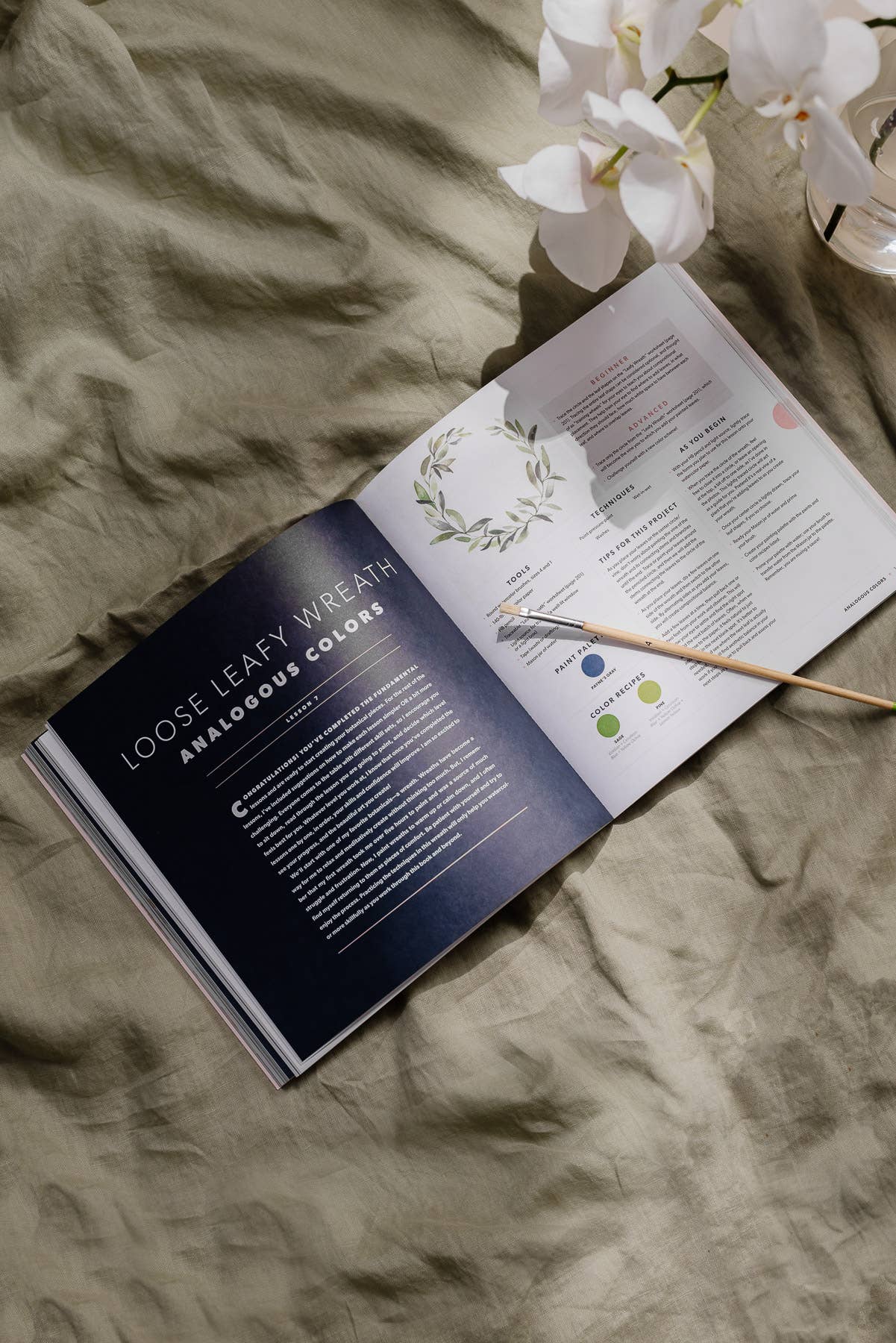 A How-to Watercolor Book: Modern Watercolor Botanicals Paige Tate & Co.