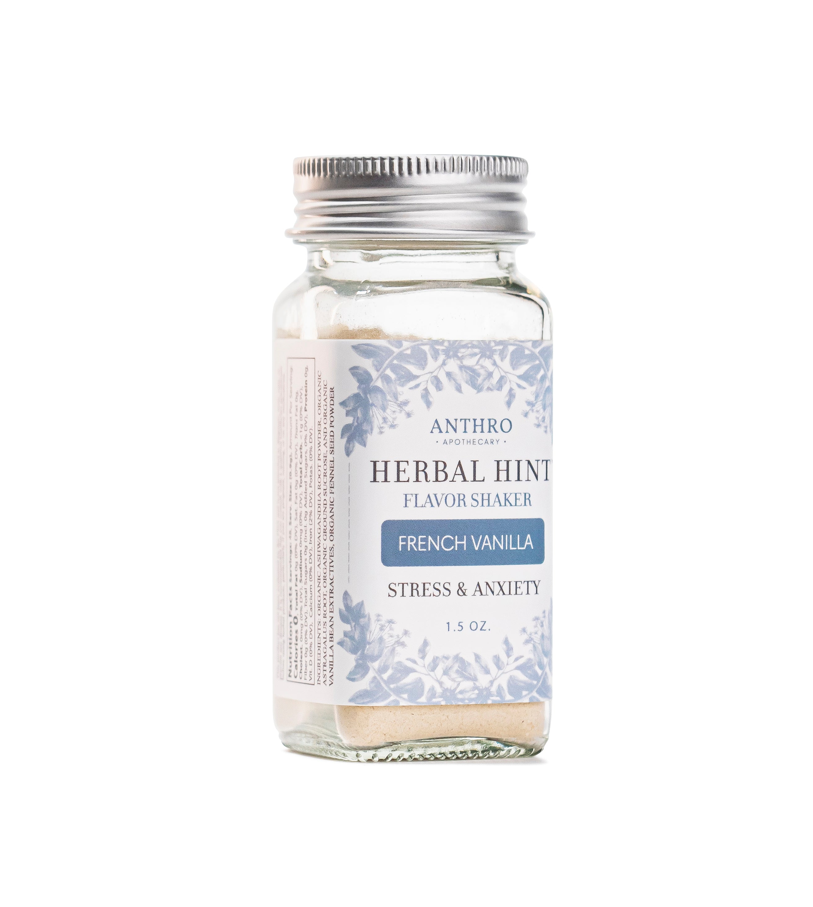 Herbal Hint Flavor Shaker French Vanilla Jar (48 servings, only $0.50 per serving) Anthro Apothecary