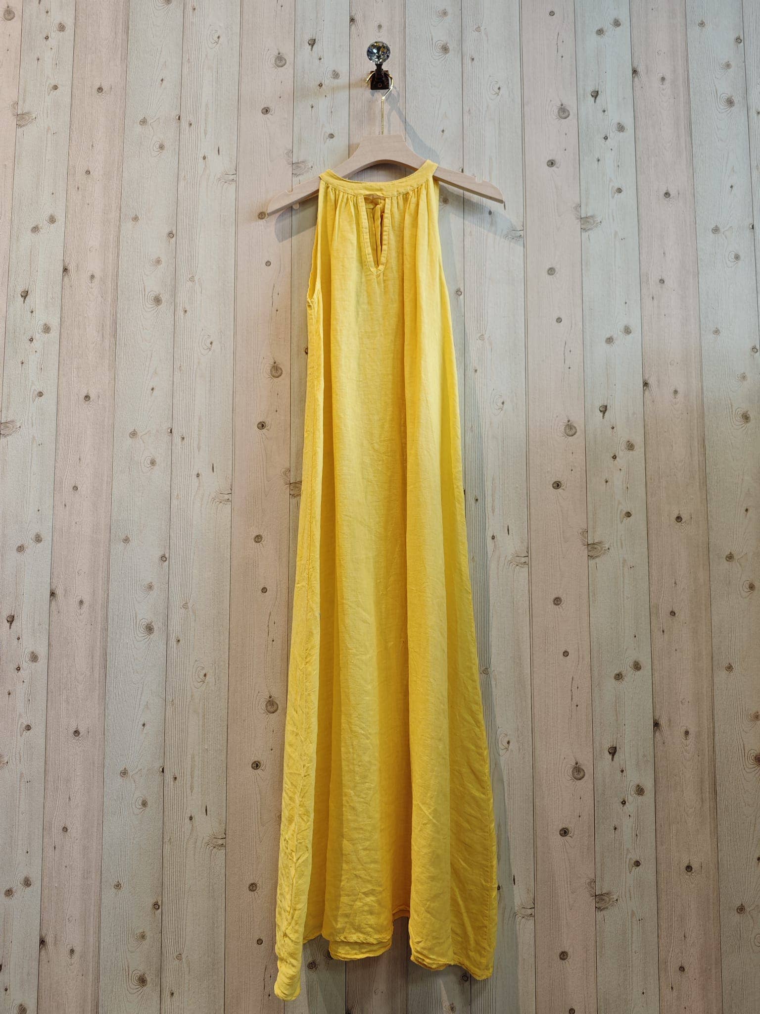 Italian Linen Dress- Back Bow Linen & More