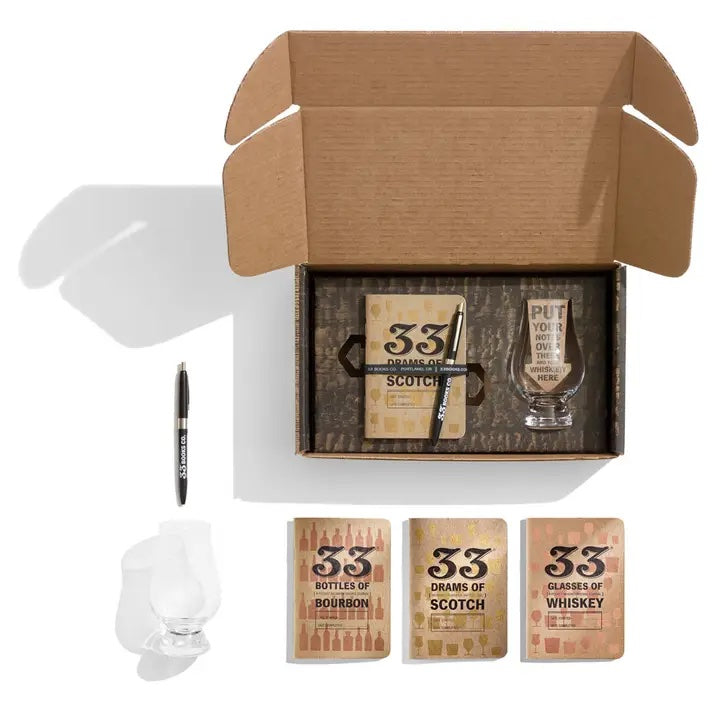 33 Books Whiskey Tasting Set Anthro Apothecary
