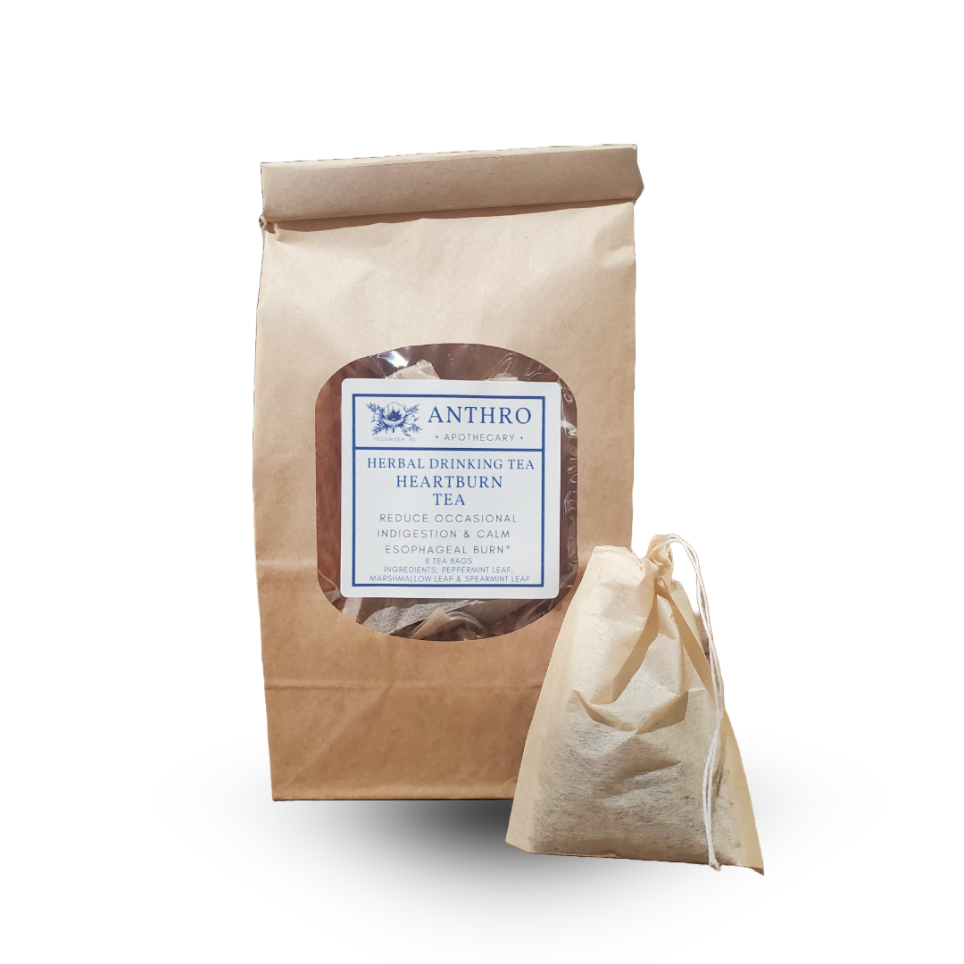 Cooling Mint Digestive Tea | Cooling Herbal Blend 8 Tea Bags Anthro Apothecary