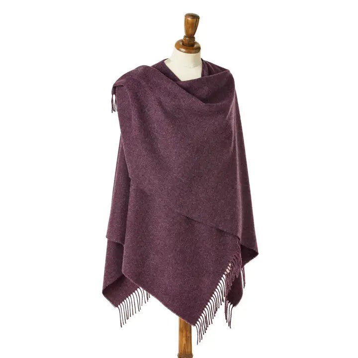 Mini Ruana Brontë merino wool Purple Heather Anthro Apothecary