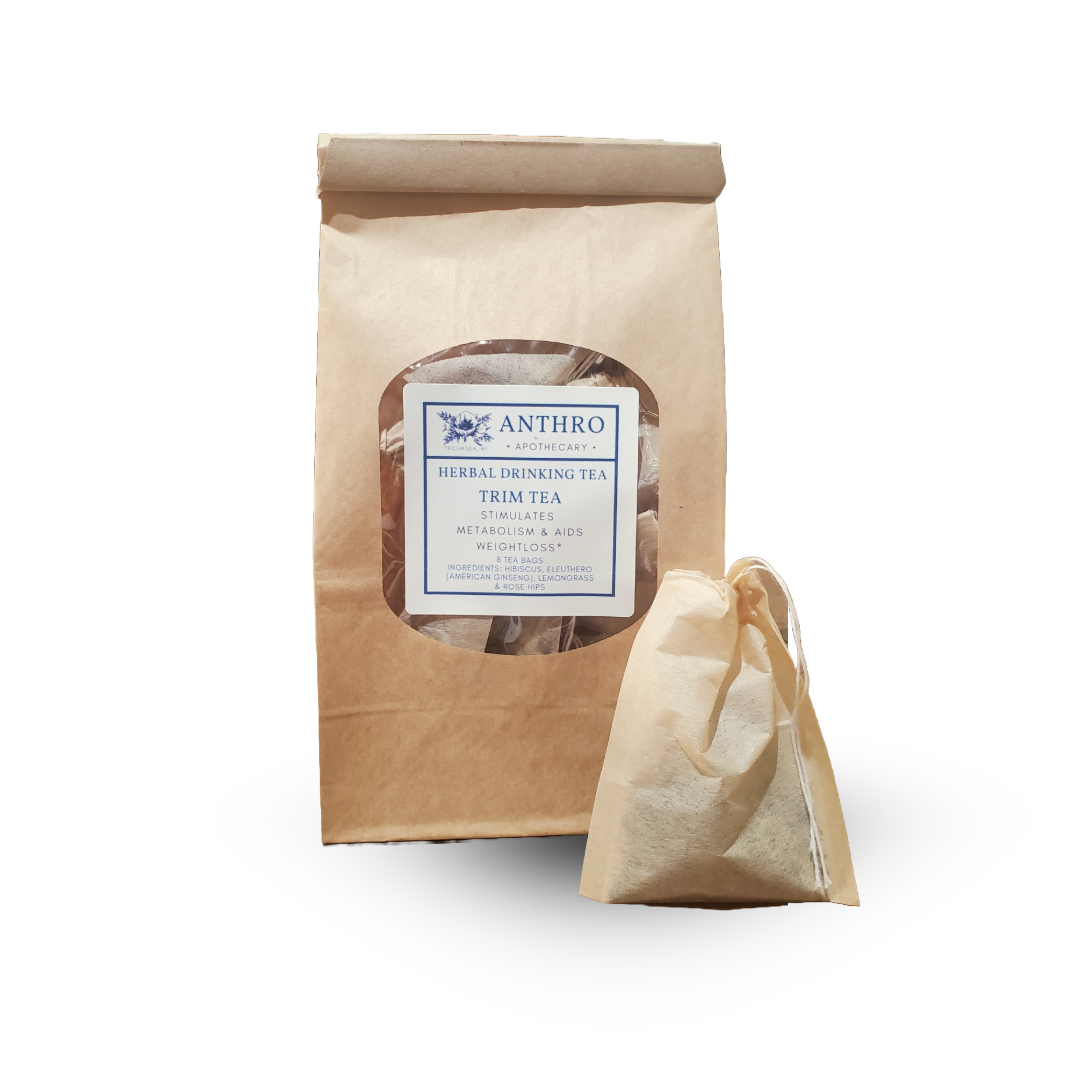 Light & Bright Tea | Hibiscus Herbal Blend 8 Tea Bags Anthro Apothecary