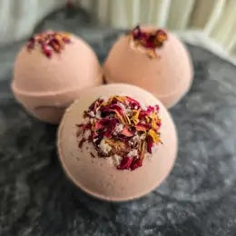 Natural Bath bomb by Gnat & Bee Ruby Patchouli Anthro Apothecary