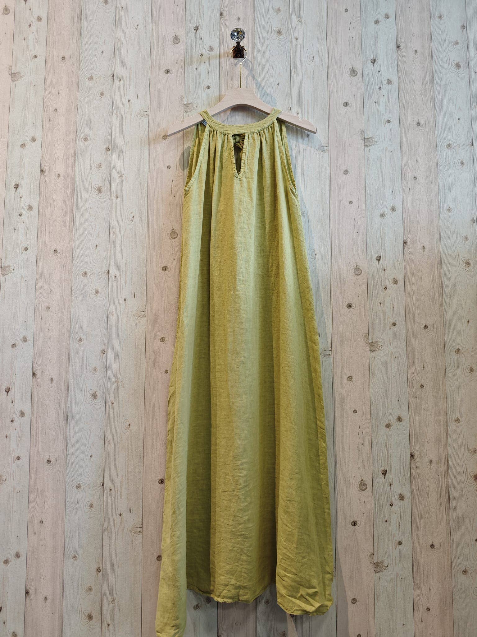 Italian Linen Dress- Back Bow Linen & More