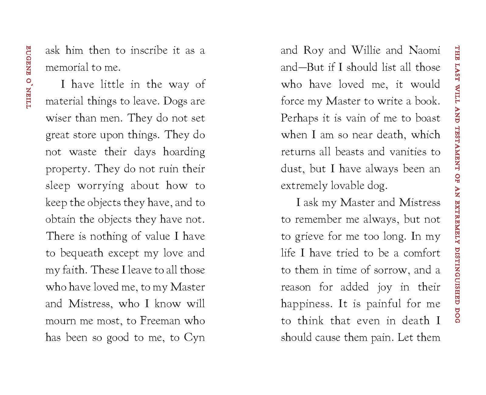 The Last Will and Testament of a Distinguished Dog Applewood Books