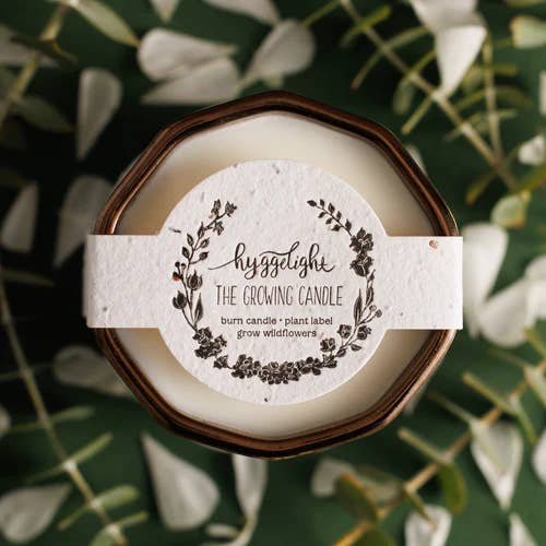 Astrid | Growing Candle, flower seed-label, eco-friendly Hyggelight | The Growing Candle ®